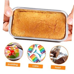 Abaodam Toaster Oven 6 pcs Tools Bake Breakfast Homemade Silicone Mold Gel Cover Stick Silver Mini Shape Trays Stone Oval Minimalism Gadget Bakeware Tin Oven Lid Heat Meat Pans Small