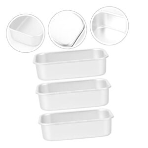 Abaodam Toaster Oven 6 pcs Tools Bake Breakfast Homemade Silicone Mold Gel Cover Stick Silver Mini Shape Trays Stone Oval Minimalism Gadget Bakeware Tin Oven Lid Heat Meat Pans Small