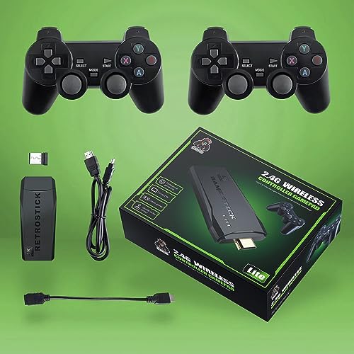 Retroplay- an All in One Retro Gaming Experience, Retro Play Game Console, Retro Play Game Stick, Retro Wand Classic Games,Retro Plug and Play Video Games for TV, 10000+ Games, 4K HDMI +2 Gamepads