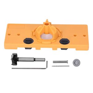 Hinge Drilling Hole Jig Concealed Hinge Hole Saw Jig,Hinge Jig Kit Hinge Jig kit Hinge Hole Cutter Hinge Hole Cutter ABS Tool (Yellow)