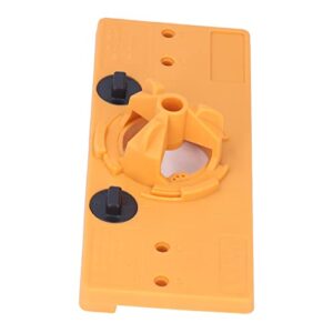 Hinge Drilling Hole Jig Concealed Hinge Hole Saw Jig,Hinge Jig Kit Hinge Jig kit Hinge Hole Cutter Hinge Hole Cutter ABS Tool (Yellow)