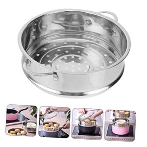 RUNROTOO stainless steel steamer food steamers sticky rice steamer stainless steel cooking utensils food steamer metal steaming basket steamer saucepans Buns Steamer Steaming Tool tray