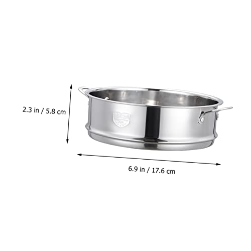 RUNROTOO stainless steel steamer food steamers sticky rice steamer stainless steel cooking utensils food steamer metal steaming basket steamer saucepans Buns Steamer Steaming Tool tray