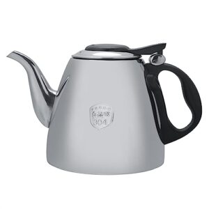 tea kettle stovetop, 1.2l 1.5l stainless steel stove top teapot tea coffee pot kettle heat resistant handle (1.5l)