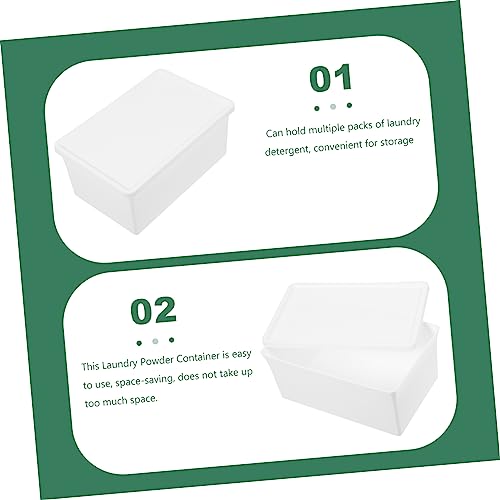 NOLITOY Box Sheet laundry storage box containers for organizing Laundry Room Bucket Laundry Holder laundry powder bin plastic drawers iron washing powder bucket white