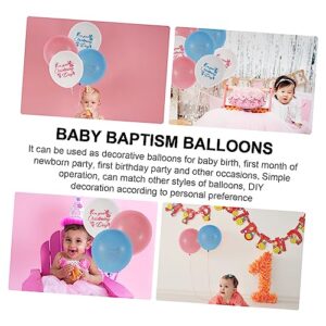 Abaodam Pink Balloons 80 Pcs balloon pink decor blue decor kids decor garland decor pink ballons baby baptism decorations christening day party supplies emulsion boy wreath Blue Balloons