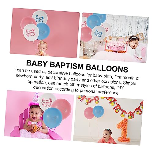 Abaodam Pink Balloons 80 Pcs balloon pink decor blue decor kids decor garland decor pink ballons baby baptism decorations christening day party supplies emulsion boy wreath Blue Balloons
