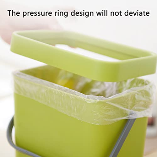 Small Kitchen Compost Bin 3L with Flip Top Lid for Household Countertop (Green)