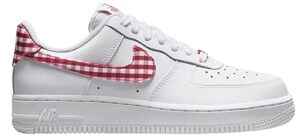 nike air force 1 '07 ess trend gingham plaid red dz2784 101 women's size 7