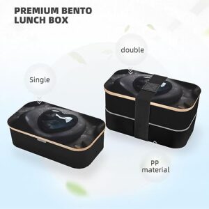 Mysterious Love Stone Adult Lunch Box, Bento Box, With Cutlery Set Of 3, 2 Compartments, Rectangular, Lunch Box For Adults