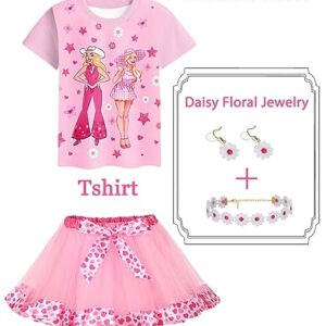 QUJQOM Costume Outfit Girls Kids Birthday Princess Tutu Dress with Necklace Earring QM032XL