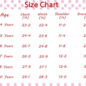 Girls Costume Dress Kids Cartoon Ruffle Sleeve Summer Outfit Birthday Party Gift Toy RA045M