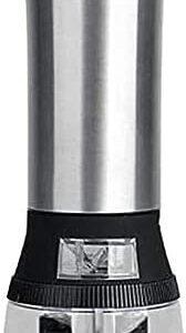 GIENEX Electric Pepper Grinder or Salt Grinder - Battery Operated Stainless Steel Pepper Mill - One Handed Operation