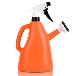 Indoor Watering Can Indoor Watering Can Small Watering Cans for House Bonsai Garden Flower with Detachable Sprayer Head Water Can for Outdoor Watering P Lants (Orange, One Size)