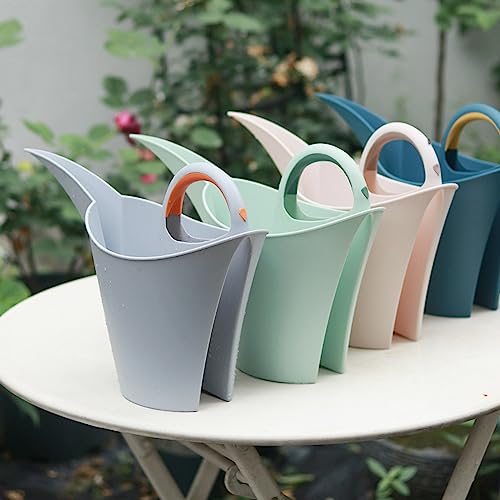 Orchid Spray Mist 2L Household Portable Gardening Watering Cans Long Spout Sprinkler Garden Plastic Watering Tools (Blue, One Size)