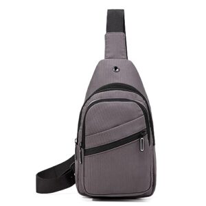 EVANCARY Small Sling Bag for Women Men, Chest Daypack Crossbody Backpack for Travel Sports Running Hiking Grey