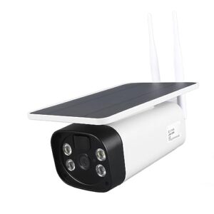 dioche wireless wifi hd full color night solar security camera ip67 waterproof outdoor surveillance