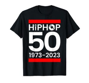 50 years hip hop retro 50th anniversary celebration t-shirt