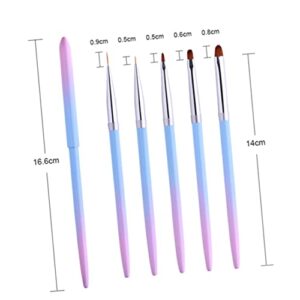 FRCOLOR 1Pc Nail Brush Pen nail painting pens nail liner brush nail brush acrylic brochas para uñas acrilicas gel nail brush nail pull pen girls nail art nail art tool Nail Pen Qiu Ju mix