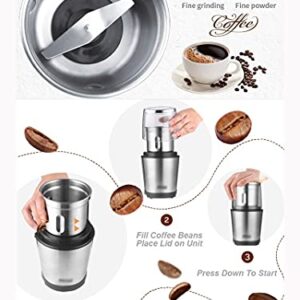 CZDYUF Household Small Mini Stainless Steel Portable Coffee Grinder household kitchen appliances portable