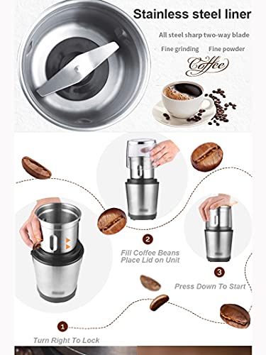 CZDYUF Household Small Mini Stainless Steel Portable Coffee Grinder household kitchen appliances portable