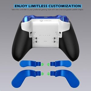 Sedicoca Complete Component Pack for Xbox Elite Wireless Controller Series 2 ,Includes 1 Carrying Case 1 Dock, 4 Paddles, 2 DPads,6 Thumbsticks,1Tool, for Xbox One Elite Series 2 Core Replacement Parts（blue ）