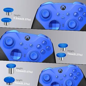 Sedicoca Complete Component Pack for Xbox Elite Wireless Controller Series 2 ,Includes 1 Carrying Case 1 Dock, 4 Paddles, 2 DPads,6 Thumbsticks,1Tool, for Xbox One Elite Series 2 Core Replacement Parts（blue ）