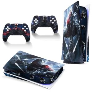 vinyl skins for ps5 disc version console and controller decal cover skins wraps compatible with playstation 5 disc version i style