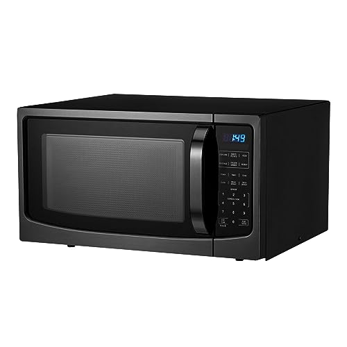 1.6 Cu.ft Black Stainless Steel Digital Microwave Oven