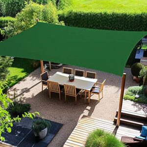 artpuch 12'x12' customize dark green sun shade sail uv block 185 gsm at0812 commercial rectangle outdoor covering for backyard, pergola (customized available)