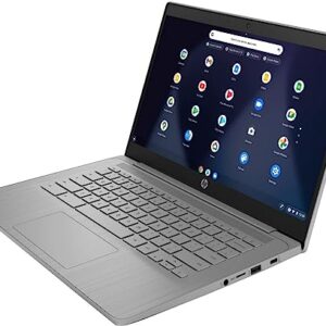 Hp Chromebook 14" HD Laptop | Intel Celeron N4120 | 4GB DDR4 | 64GB SSD | Intel UHD Graphics 600 | Chrome OS | Grey | Bundle with 64GB USB Flash Drive