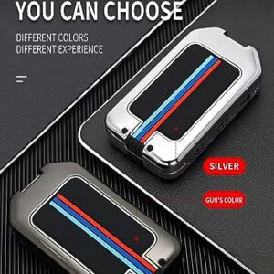 SANRILY Luminous Smart Key Fob Cover Case Fit for Volvo XC40 XC60 XC90 S90 S60 V60 V90 Keyless with Keychain Black