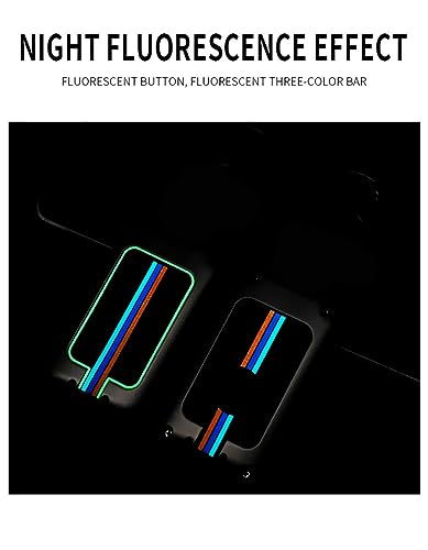 SANRILY Luminous Smart Key Fob Cover Case Fit for Volvo XC40 XC60 XC90 S90 S60 V60 V90 Keyless with Keychain Black