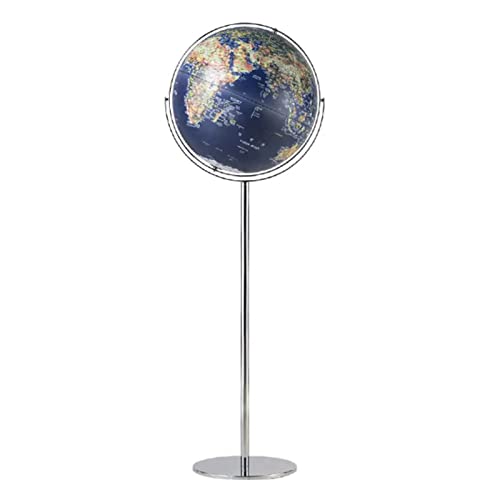 practical Globe Floor Globe With Metal Stand World Globe Rechargeable Touch Lamp Geographic Globes For Office Living Room Globes Educational Tools