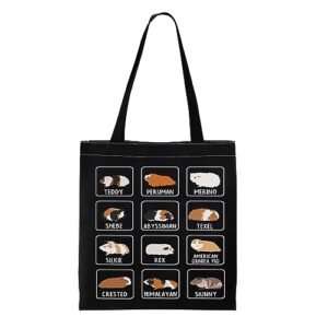 pwhaoo types of guinea pig tote bag guinea pig owner tote bag guinea pig mom tote bag guinea pig lover gift (guinea pig tote)