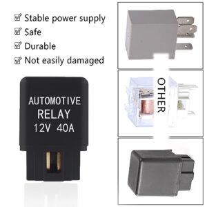 2PCS Automotive Relay for Air Conditioning,4 Pin 12V Relay with Waterproof Design,Universal Cooling Fan Relay for SUV Truck Car Accessories Replacement