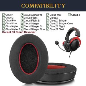 SOULWIT Cooling Gel Replacement Earpads for HyperX Cloud 1/I/2/II/3/III/Pro/Core/Alpha/Alpha S/Flight/Stinger/Mix/CloudX/CloudX Chat, Ear Pads Cushions with Softer High-Density Foam