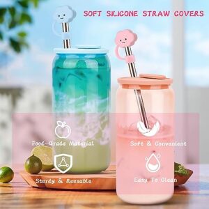 Mojoker 6PCS Straw Cover for Stanley Cup, Silicone Straw Covers Cap for Stanley Cup 40 oz, Straw Topper with 30 Oz Tumbler, Mini 10mm for Stanley Cup Straw Cover for Tumblers
