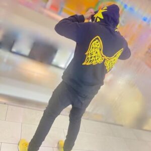 Sunwittafy Y2k Hoodie Men Women Star Zip Up Hoodie Letter Print Harajuku Oversized Sweatshirt Grunge Jacket Streetwear D-yellow