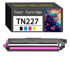 tn227 compatible toner cartridge replacement for brother tn-227 bk c m y to use with dcp-l3510cdw dcp-l3550cdw mfc-l3750 l3750cdw hl-l3210cw printer 1 magenta