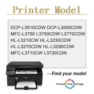 TN227 Compatible Toner Cartridge Replacement for Brother TN-227 BK C M Y to Use with DCP-L3510CDW DCP-L3550CDW MFC-L3750 L3750CDW HL-L3210CW Printer 1 Magenta