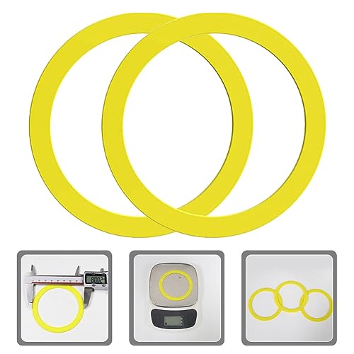 Angoily Toilet Tank Parts 2pcs Flush Valve Seal Silicone Rings Toilet Replacement Flushing Gasket Toilet Tank Parts Seal Rings Bathroom Toilet Repair Parts Toilet Parts Replacement Kit