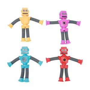 telescopic suction cup robot toy,idget toys robot party favors for anxiety kids