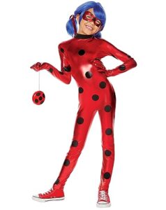 spirit halloween miraculous ladybug kids ladybug costume deluxe - m | officially licensed | miraculous ladybug outfit