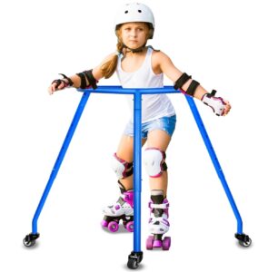 skete trainer, height adjustable skate aid,o stype skate trainer, trainer roller skates, skating trainer, roller skate trainers, skate trainers (height adjustable blue)