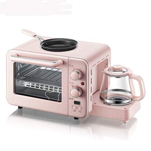 CZDYUF Multifunction 3 In 1 Breakfast Machine 8L Electric Mini Oven Coffee Maker Eggs Frying Pan Household Bread Pizza Oven Grill