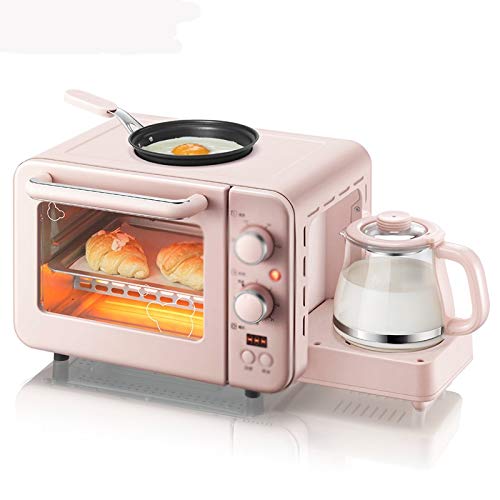 CZDYUF Multifunction 3 In 1 Breakfast Machine 8L Electric Mini Oven Coffee Maker Eggs Frying Pan Household Bread Pizza Oven Grill