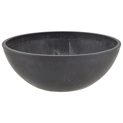 PSW Arcadia Products, Centerpiece Bowl, Fairy Garden Planter M20DC, 8 Inch, Dark Charcoal (Pack of 2)