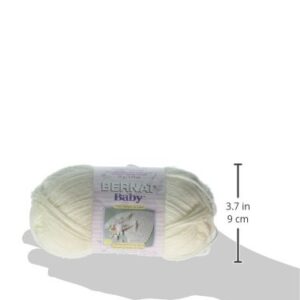 Bernat 16303535008 Baby Solid Yarn -Gauge - 1.7 oz - Antique White - Machine Wash & Dry for Crochet, Knitting & Crafting (Pack of 2)