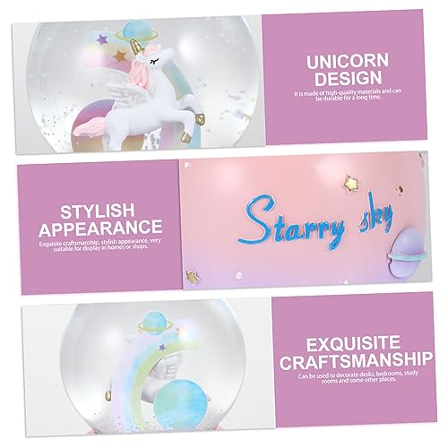 NOLITOY Animal Crystal Ball 3pcs Home Musical Girls Up Gift Day Music Cartoon Holiday Adornment Decoration Lamp New Valentines Light Birthday Tabletop Xcm Collectible Resin Water Year